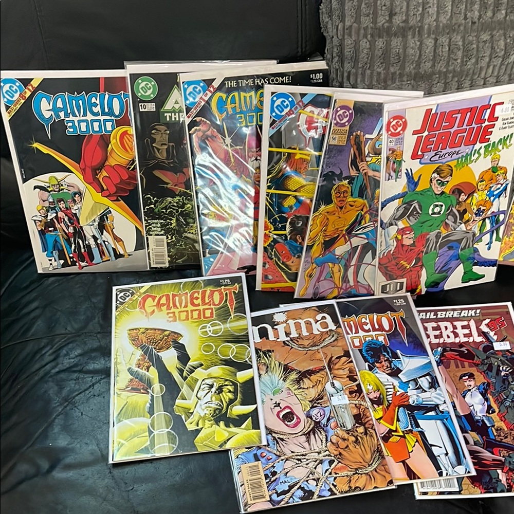 Comic Book Collection with Vibrant Covers